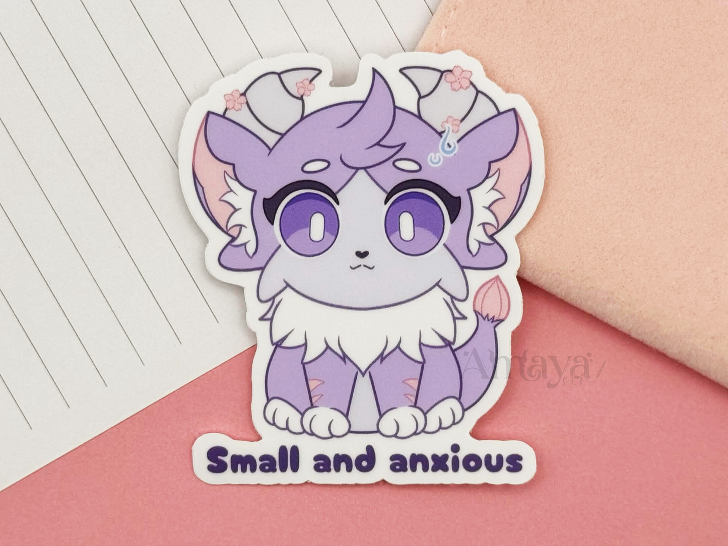 Small and Anxious Vinyl Sticker