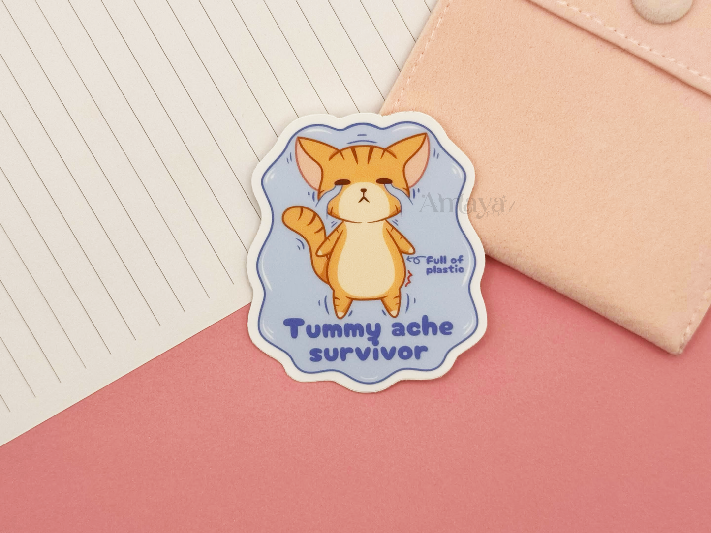 Tummy Ache Survivor Vinyl Sticker
