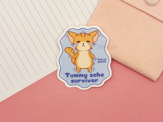 Tummy Ache Survivor Sticker