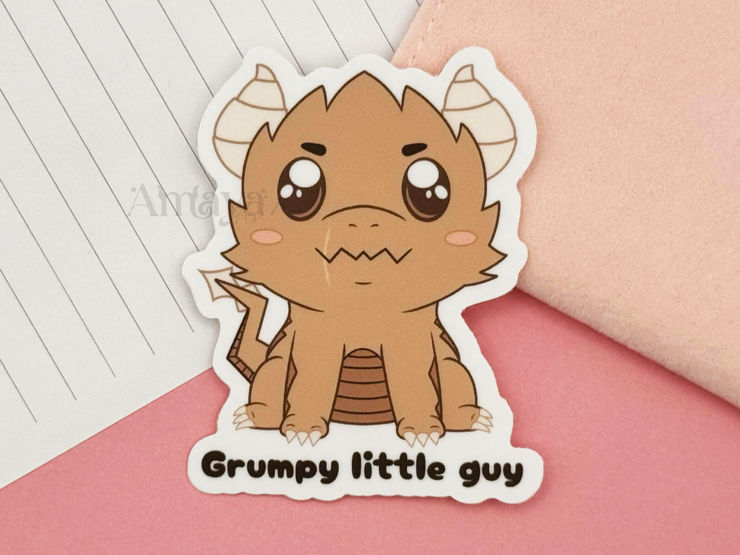 Grumpy Little Guy Vinyl Sticker