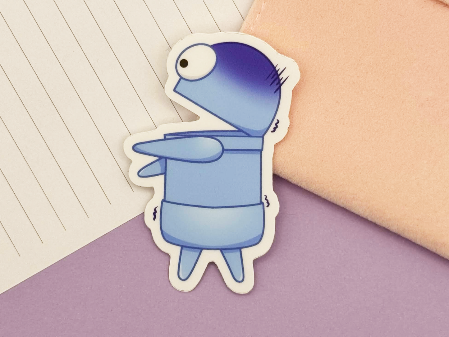 Running Robot Vinyl Sticker